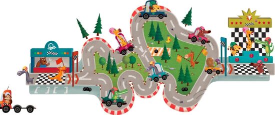 Illustration carte postale, jeux, jouet.